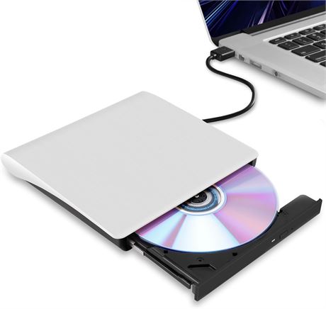Hcsunfly Ultra-Slim External CD/DVD Drive