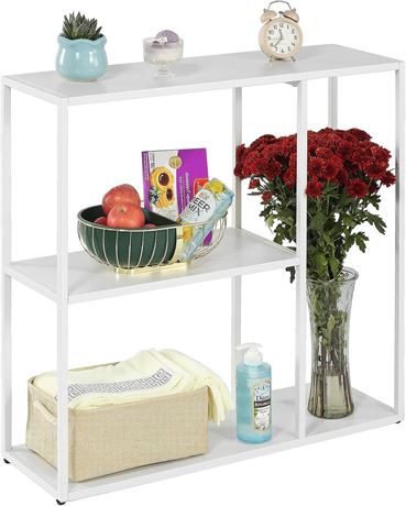 Metal Console Table with 3 Tier Storage Rack