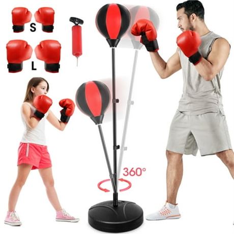 Doulami Punching Bag with Stand, Adjustable
