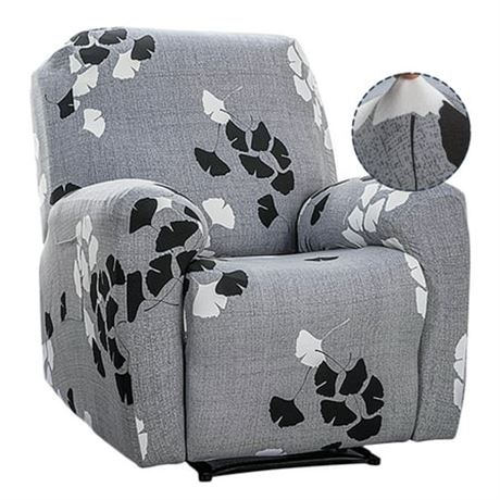 Dznils Printed Recliner Chair Cover, Gray