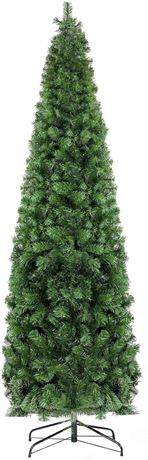 Green Spruce Pencil Christmas Tree, 4.5ft