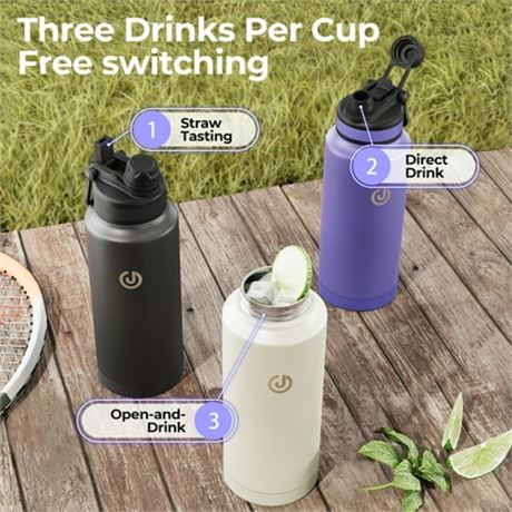 Insulated Stainless Steel Water Bottle, 32oz