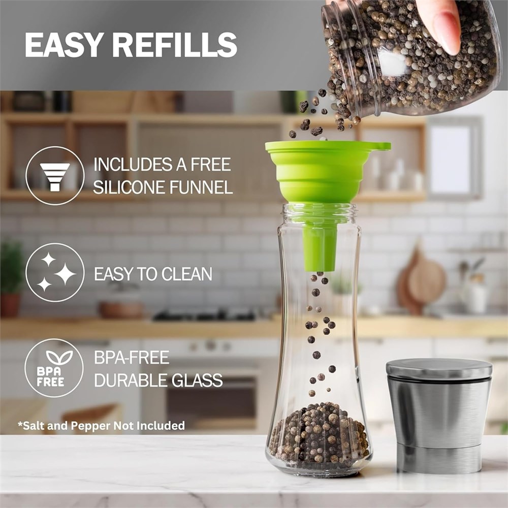 Pepper Asset Dollar.Bid - Home EC Premium Stainless Steel Sea Salt and Pepper ...