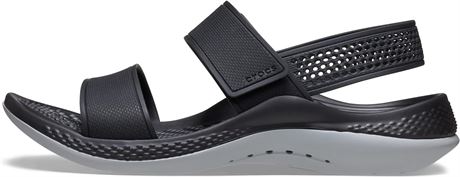 Crocs Women's Literide Sandal Sz.11 Black/Grey