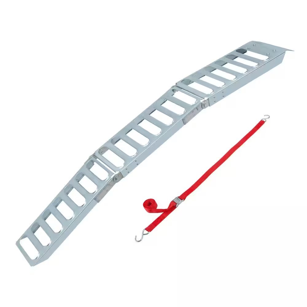 Doller Store Ramps Dollar.Bid - 9 in. W x 72 in. L 500 lb. Capacity Steel Tri-Fold Truck ...