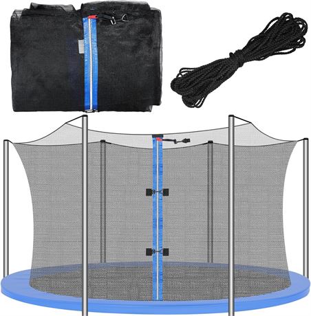 Trampoline Net Replacement, 14 FT 6 Poles