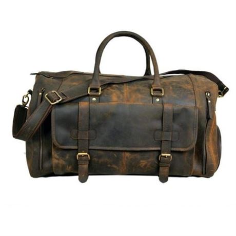 Genuine Leather Duffel Bag for Travel / Gym