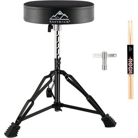 EastRock Drum Throne, Adjustable & Padded