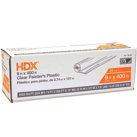 HDX 9ftx400ft 0.31mil High Density Plastic