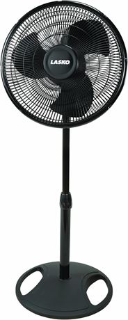 Lasko 16" 3-Speed Fan, Adjustable, Black