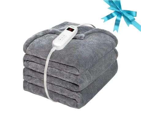 ALLJOY Heated Blanket 50'' x 60'', Grey