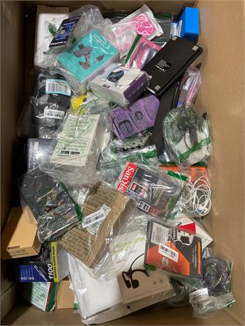 Mystery Box of Misc Electronic Accessories