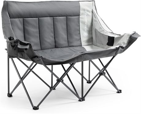 Dowinx Double Camping Chair, Padded, Grey PRO