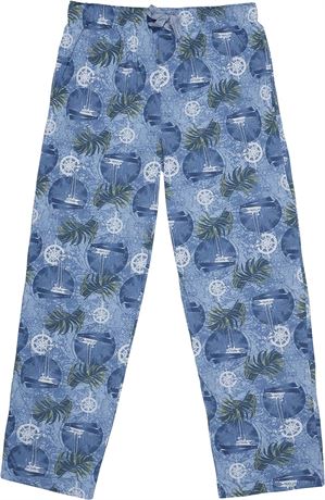 Caribbean Joe Sailboat Print Pajama Pants (XL)