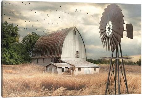 GUTTATY Farmhouse Art - Barn 18x24
