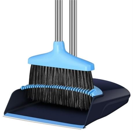 FGY Broom and Dustpan Set with Long Handle