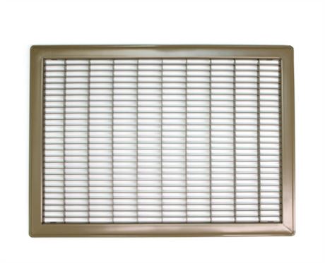 16x30 HEAVY DUTY FLOOR GRILLE - FIXED BLADES AIR GRILLE - BROWN