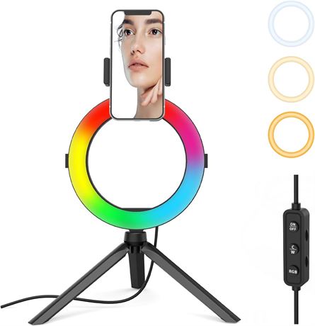 8'' Selfie Ring Light with LED & Stand