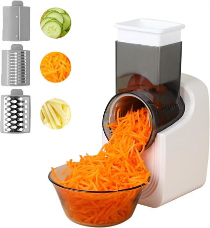 Elect. Cheese Grater & Cutter, Stainless Steel
