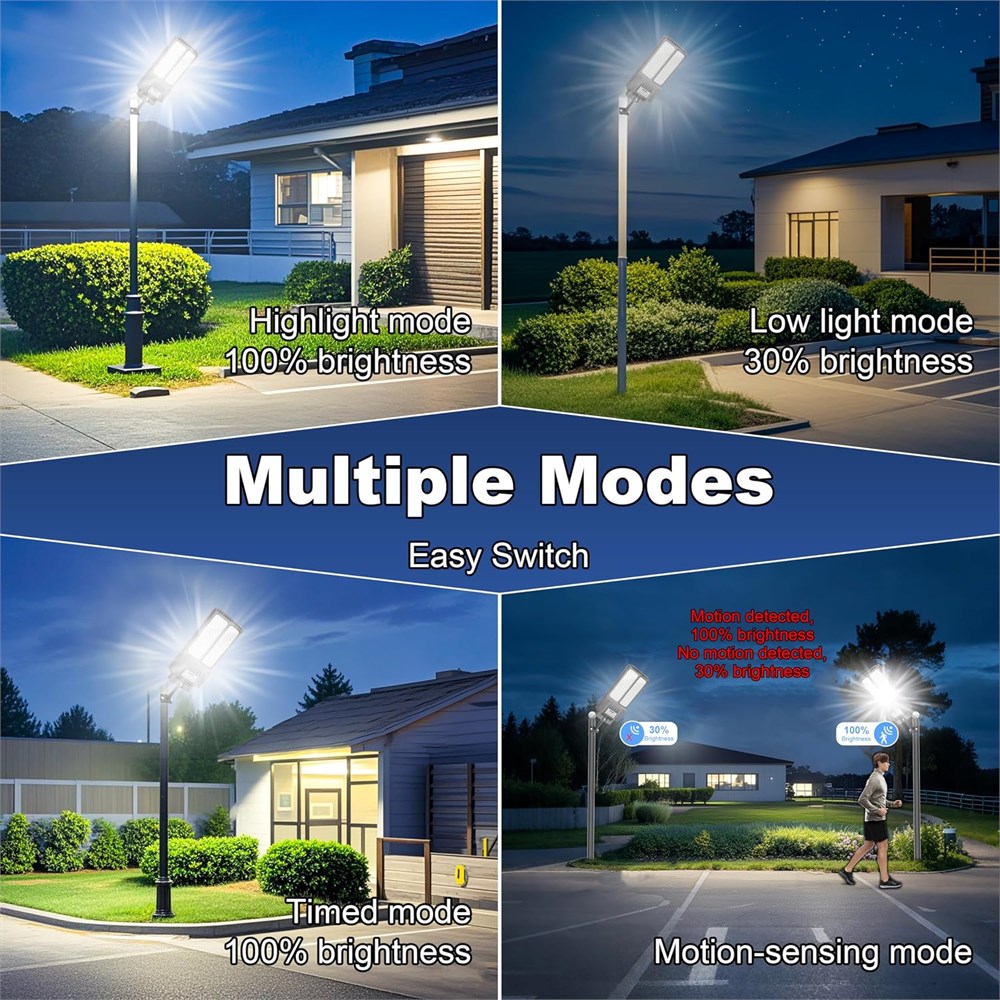 Street Light Protection Dollar.Bid - Solar Street Light, Dusk-to-Dawn Waterproof LED Solar ...
