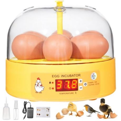 6-Egg Incubator with Lever & Temp Control