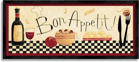 Bon Appetit Kitchen Art, 10x24, Multi-Color