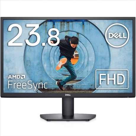Dell Monitor - 24" 1920x1080 75Hz, Black