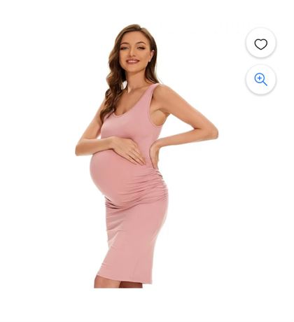 Maternity Dresses for Daily Baby Shower and Photography, Sleeveless Tank Dresses
