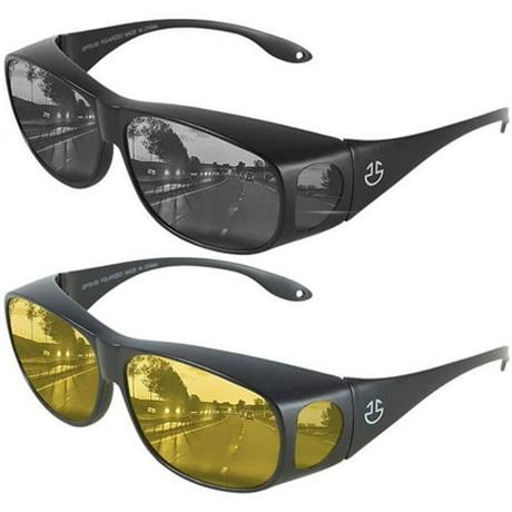 Anti-Glare Polarized Sunglasses, 2 Pack