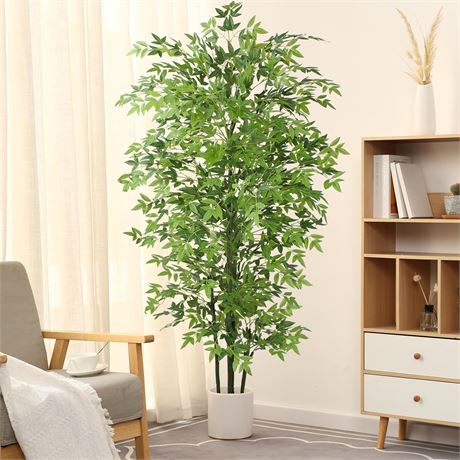 6ft FLOWORLD Artificial Bamboo Silk Tree