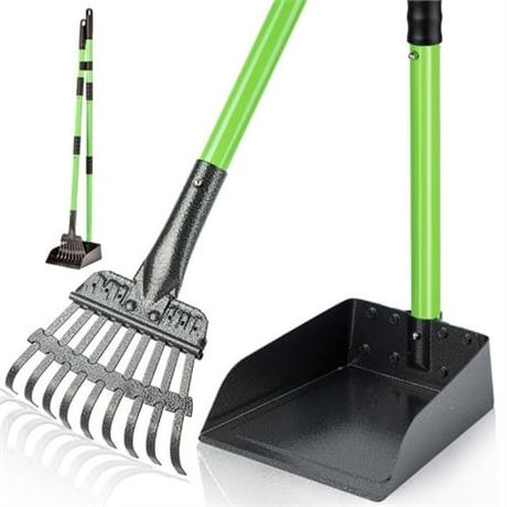 Dog Pooper Scooper with 38 inches Long Handle