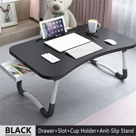 PHANCIR Foldable Lap Desk, 23.6 Tray-Black