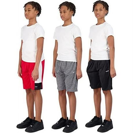 Size 7 Large Hind Boys 3 Pack Active Shorts