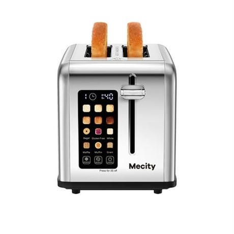Mecity T-68A 2 Slice Stainless Steel Toaster
