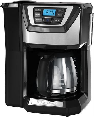 BLACK+DECKER 12-Cup Mill and Brew Coffe Maker