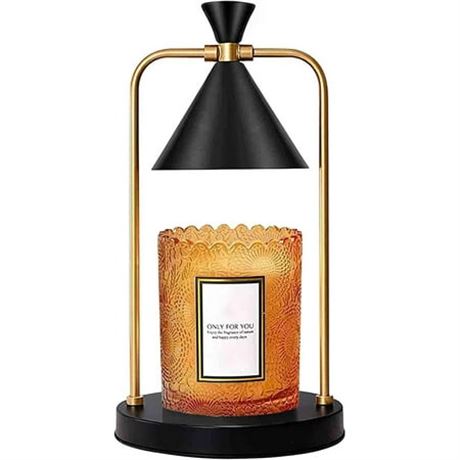 Candle Warmer Lamp, Timed Dimmable, Black