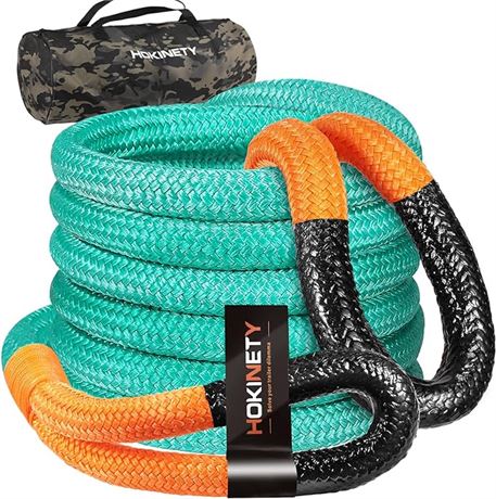 Kinetic Tow Rope: 1.25 x 30ft 54000LBS, Green