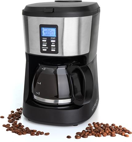 Mixpresso 5-Cup Coffee Maker with Grinder