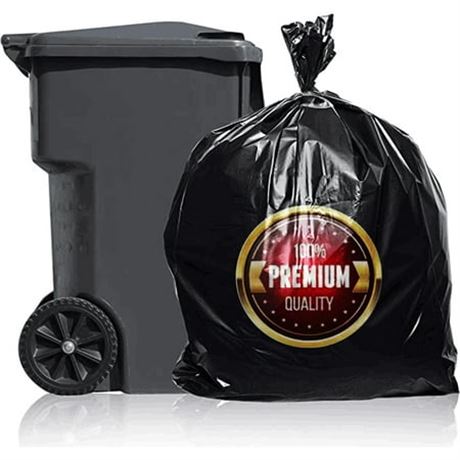 55 Gallon Trash Bags, Heavy Duty (50 Count)