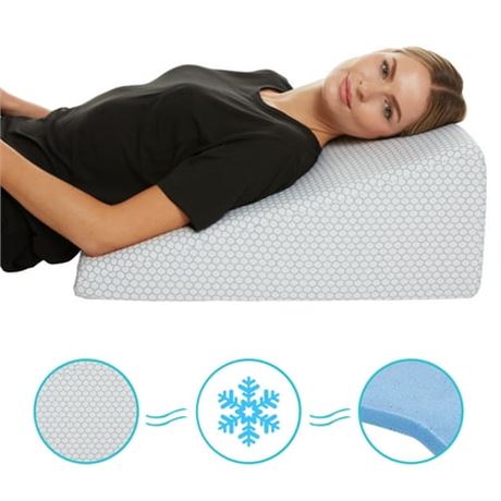 Sett Health Memory Foam Wedge Pillow, Cool