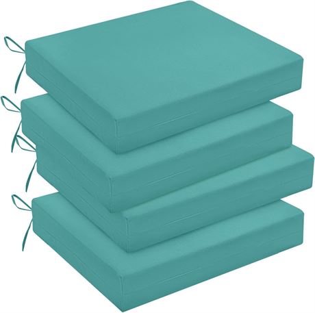 downluxe Outdoor Chair Cushions, 4 Pack Teal