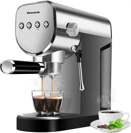 Seeutek Espresso Machine, 20 BAR, 1350W