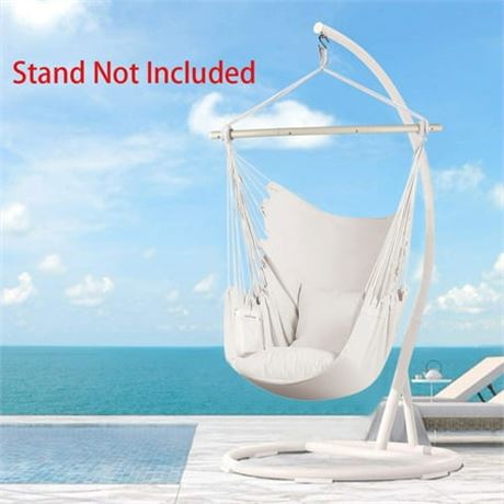 Swing Chair w/ Cushions, Indoors/Outdoors, Gray