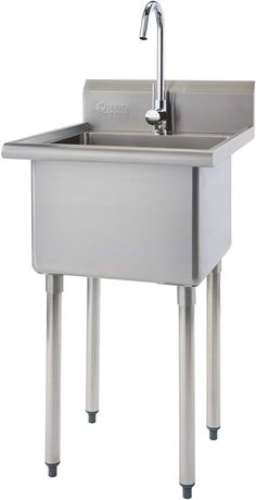TRINITY Single Bowl Sink 49.2x21.5x24-Inch
