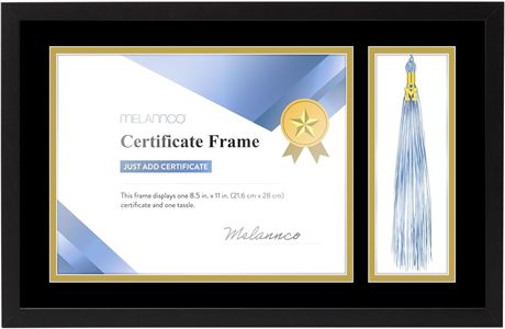 Melannco 18.8x12.1" Diploma Frame with Tassel