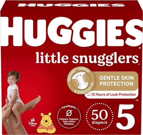 Huggies Size 5 Diapers, 60 Count