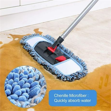 CLEANHOME Microfiber Mop, Wet & Dry Use