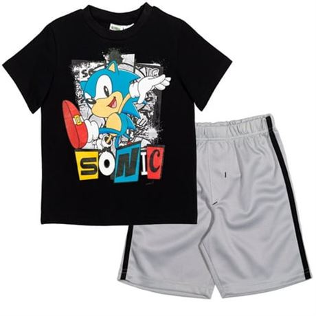 SEGA Sonic Boys Athletic Pullover/Shorts Set 6