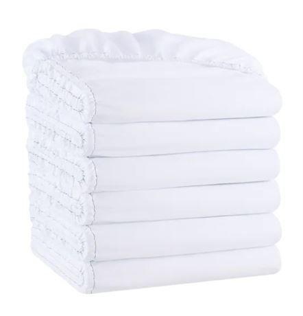 Full Host & Home Brushed Microfiber Fitted Sheets - Pack of 6
