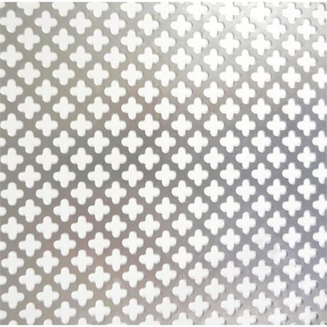 24x36in Cloverleaf Aluminum Sheet, Silver